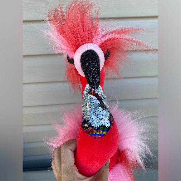 Douglas Phyllis the Flamingo Fuzzle Pink Stuffed Animal - Picture 6 of 7